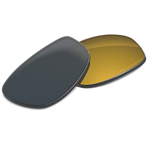 Image of Performance Replacement Lenses Compatible with Oakley Monster Dog Polarized Etched-Tungsten Gold
