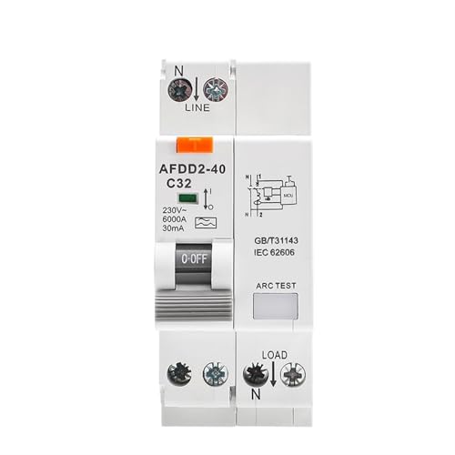Protection combinée AFDD et RCCB Type A avec courbe B pour détection d'arc 40A