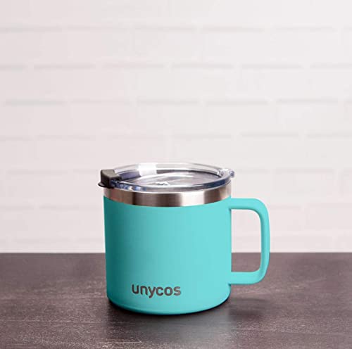 unycos - Taza térmica de Acero Inoxidable con Tapa Antigoteo de 425 ml. Aislamiento de Vacío de Doble Pared | 100% a… - Imagen 7