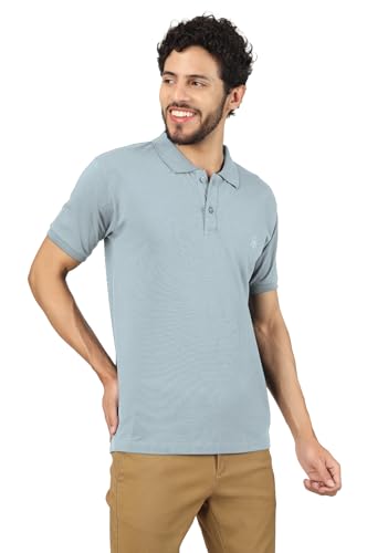 Image of Men's Regular Fit Polo Collar Half Sleeve T-Shirt Cotton Blend Polo T-Shirt Comfortable Lightweight Plain T-Shirt