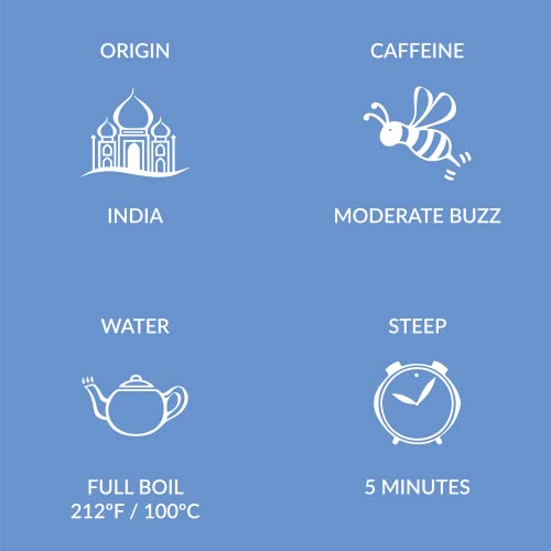 Two Leaves and a Bud Organic Earl Grey - 50 Naked Tea Sachets - Whole Leaf Black Tea in Eco-Friendly Unwrapped Compostable Sachets, Resealable Bag, 50 Count (Pack of 1)