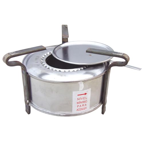Fogareiro Portatil Espiriteira Alcool Camping Camper Rechaud