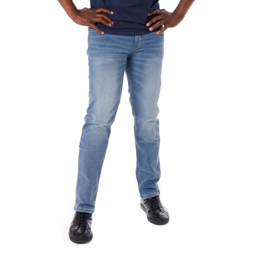 The Perfect Jean TPJ Mens Athletic Fit Jeans OG Stretch (Sky - Light Blue, 36x30)