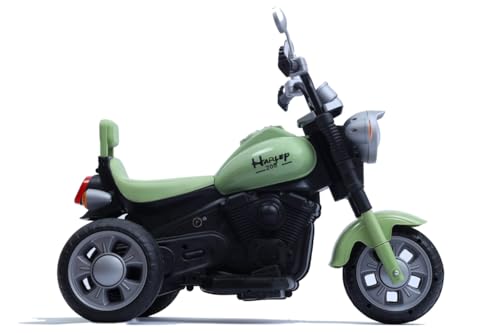 Image of Happy Goods 3 Wheel Rechargeable Battery Operated Ride On Bike for Kids, 1 to 5 Years Bike Battery Operated Ride On - Color as per Stock (Green)