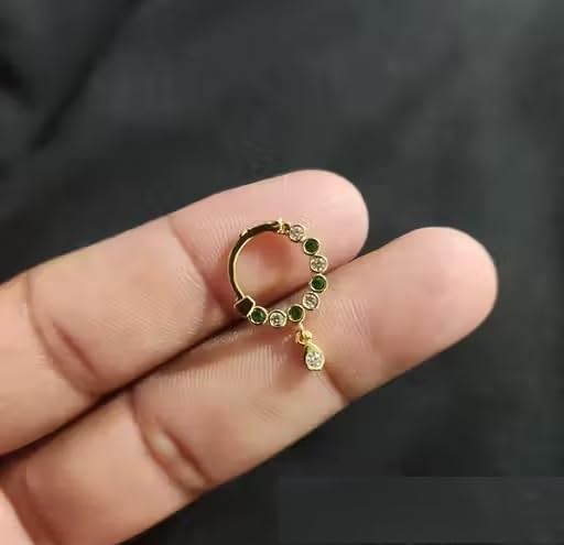 Nose Pins for Women, Durable with Secure and Comfortable Fit Model 517 G-picture-46