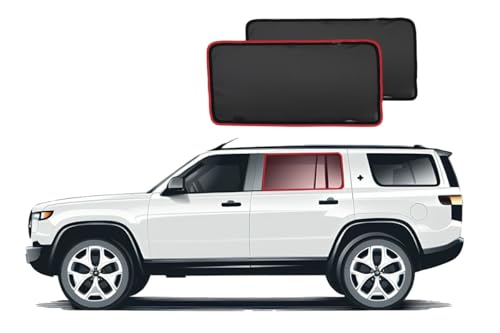 Parasols Snapshades pour Rivian R1S (2022-présent) vitres arrière de voiture