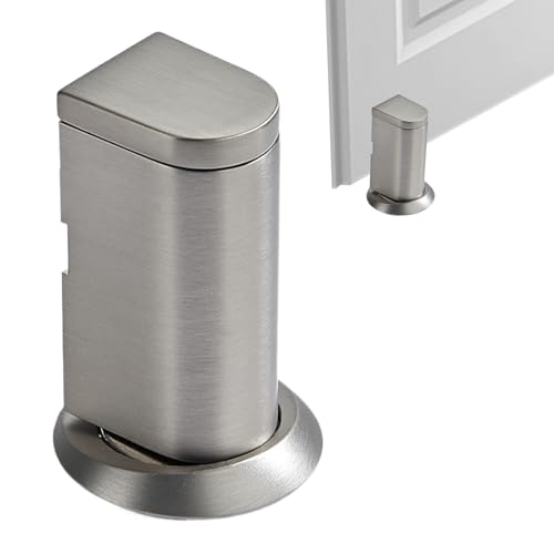 Tope magnético para puerta, soporte para puerta de suelo, tope mecánico ajustable para puertas de cocina, dormitorio, sala de estar, cierre de puertas resistente con base magnética fuerte para