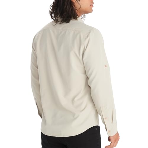 Image of MARMOT Men's Aerobora Long Sleeve Button Down Shirt, Sandbar, X-Large