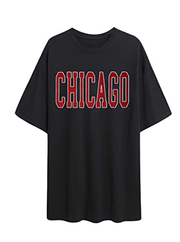 Image of Remidoo Oversized Graphic Tshirts for Women Casual Loose Fit Short Sleeve Tee