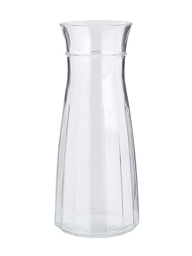 Incrizma Glass Flower Vase (24 cm, Clear)