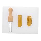 MAGICLULU Teiliges Filznadeln mit Holzgriff Vielseitige Punch Needle für Anfänger Einfache Nadelaustausch Geeignet für Wolle Vliesstoffe und Dünne Textilien DIY Filzwerkzeug Zufällige Farbe