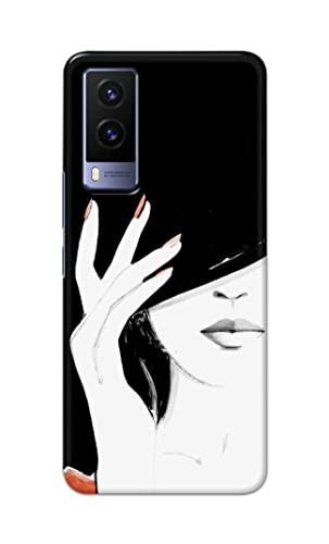 Image of PRINTFIDAA Photo of Beautiful Girl Hard Back Cover for Vivo V21e 5G Back Cover -(P6) KAT1005