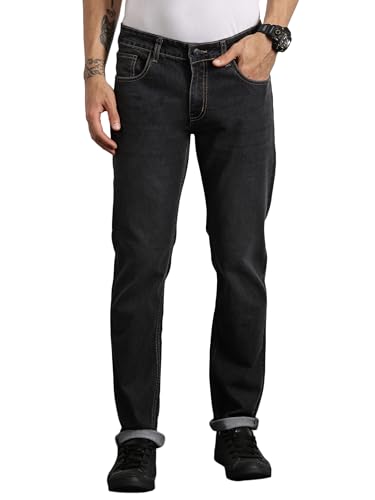 Image of Thomas Scott Men's | Solid | Brathable Fabric | Denim | Mid Rise | Casual Jeans for Men