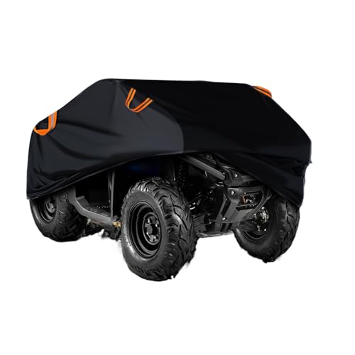 lisutupode ATVカバー 全天候タープ 防水 ATVカバー 雨天 夏 太陽 露出 冬 ロードトリップ用 ほこりっぽい環境 日常 通勤 ガレージ 収納
