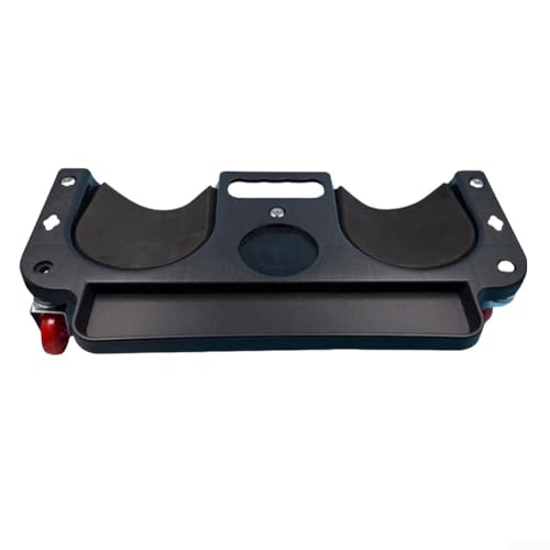 Zilimontt Tapis à genoux roulant pour réparation automobile avec roues rotatives et cadre rembourré, construction en plastique PE résistant pour la protection du genou et lisse (noir)