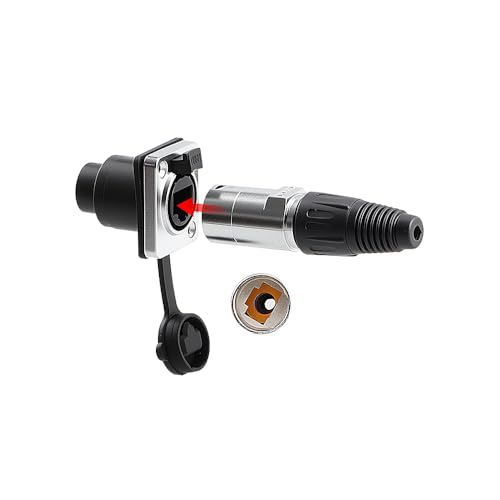 Conector Impermeable Uonecn RJ45 Hembra para Panel miniatura 2