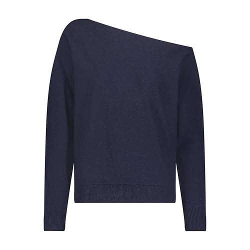 Image of Minnie Rose Womens Long Sleeve Off The Shoulder Cotton Cashmere Pull Over Sweater