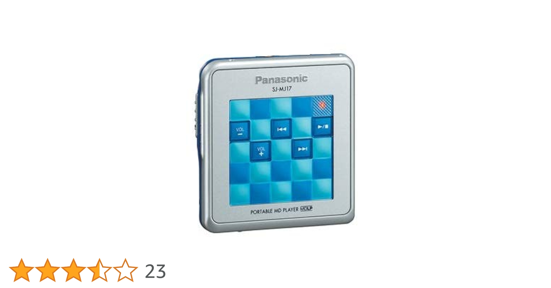 Amazon.co.jp: パナソニック ポータブルMDプレーヤー ブルー SJ-MJ17-A