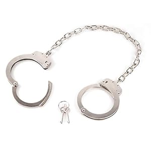 PRODEF ® Voetklem van hoogwaardig staal, dubbellock-zekering, gelaste 41 cm ketting, incl. draagtas