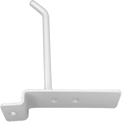 Miniatura 6 de Ganchos Slatwall de 4 pulgadas, blanco brillante, ganchos para panel de exhibición de ganchos, alambre de metal, juego de 24 piezas