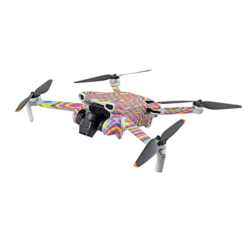 Image of MightySkins Carbon Fiber Skin Compatible with DJI Mini 3 - Gobstopper | Protective, Durable Textured Carbon Fiber Finish | Easy to Apply | Made in The USA