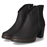 Rieker Y2553-00 Schlupfstiefel Synthetik Damen in schwarz - Gr. 38