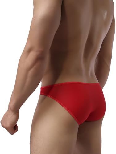 iKingsky Men's Seamless Front Pouch Bikini Underwear Sexy Low Rise Breathable Men Tagless Briefs Underwear4