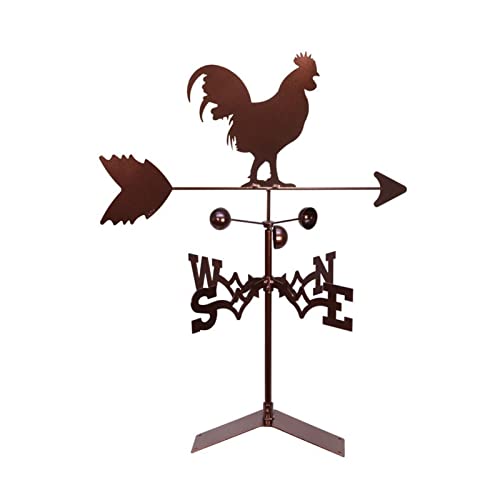 Segnavento da Giardino Animato, Segnavento Aereo,Weathervane Rame d'Epoca Ornamento per La Decorazione del Giardino E della Fattoria-Gallo (Color : 2, Size : 1)