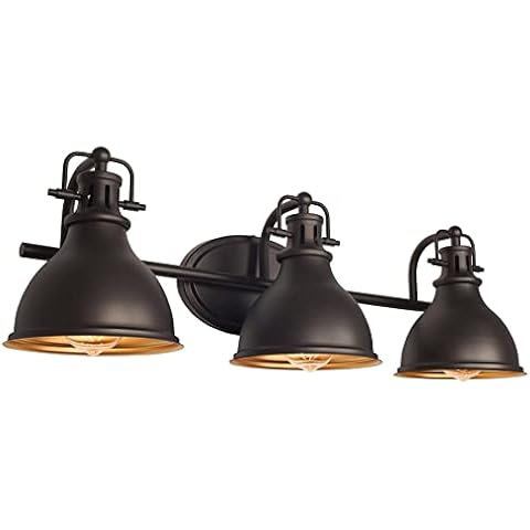Kira Home Beacon 27" 3-Light Traditional Vanity/Bathroom Light, Oil Rubbed Bronze Finish Cover