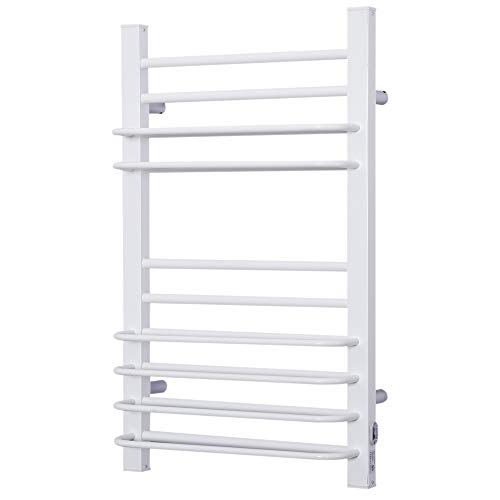 HOMCOM Toallero Eléctrico de Pared Calentador Secador Térmico de Toallas para Baño...
