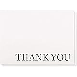 Sustainable Greetings 120 Pack Thank You Cards with Envelopes Bulk for Weddings, Bridal Showers, Graduations, Bridal, Baby Shower - Blank Inside - Minimalist Black and White Design