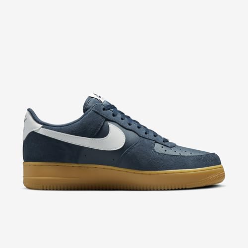 Nike Air Force 1 '07 LV8 Men's Shoes (FQ8714-400, Armory Navy/Gum Light Brown) Size 6.53