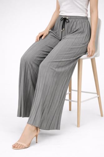 Image of Trendz Women's and Girls Cotton Blend Regular Fit Palazzo Pants | Set of 2
