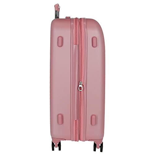 Miniatura 4 de Movom Riga Maleta Grande Rosa 56x80x29 Cms Rígida Abs Cierre Tsa 91l 4,7 Kgs 4 Ruedas Dobles Equipaje Mano