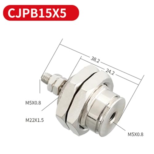 Cilindro neumático de aguja CJPB10x5-B de acción simple 8