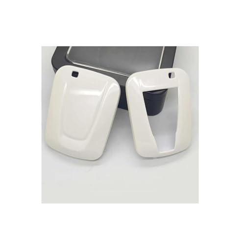 Étui clés pour BMW i3 i8 2014 à 2017 coque de boîtier rigide blanche finition luxe