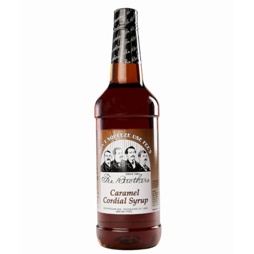 Fee Brothers Cordial Syrup & Coffee Flavoring, Caramel, 32 Fl