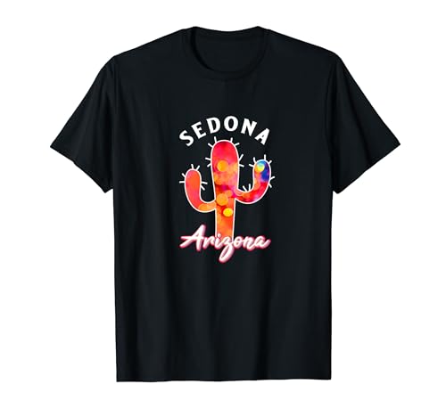 Sedona Arizona AZ USA Souvenir de cactus coloré T-Shirt