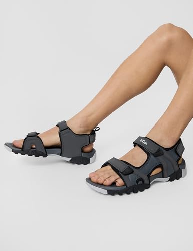 Image of Lee Cooper LC9686E Men's Leather Sandal I Comfortable | Stylish Sandal for Men's Office & Business