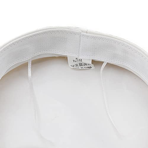 Women Yacht Captain Sailor Hat Pu Newsboy Cabbie Baker Boy Peaked Beret Cap White M #TOP3