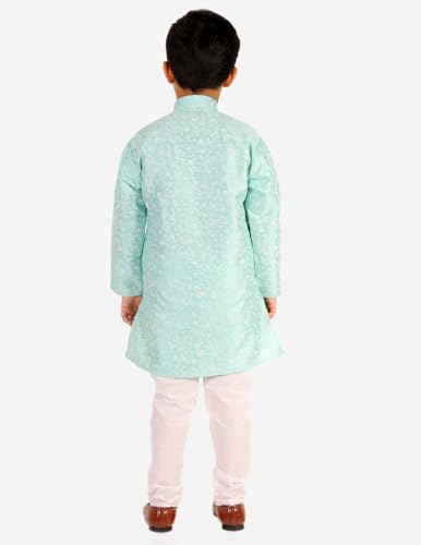 Image of Boy's Kids Kurta Pajama Set | Solid | Cotton| Traditional Ethnic Wear | 1 To 16 Years | P-171