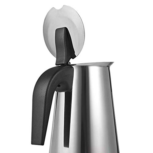 Amake Stainless Steel Mocha Coffee Pot Latte Espresso Mocha Pot Fire Boiler Filter Coffee 100Ml 200Ml 300Ml 400Ml Coffee Machine (Capacity : 300Ml) #TOP4