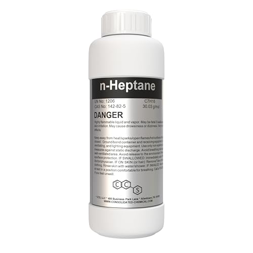 N-Heptane High Purity Bestine Thinner - 100mL (3.3 Fl Oz)