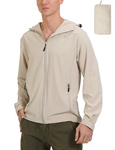 Little Donkey Andy Men's Upf 50+ Sun Protection Stretch Breathable Jackets Hoodie Hiking Summer Shirts Wood Ash S #TOP19