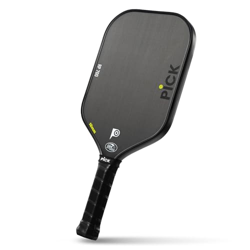 PiCK RP700 Professional Raw Carbon Fiber Pickleball Paddles, 16mm Polypropylene Honeycomb Core Improves Pickle Ball Placement and Control, USA Pickleball Approved (RP700)