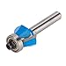 Fydun 1PC 45 Degree, Router Bit 1 4in Round Shank Chamfer Tool Accessories & Parts with Top Bearing for Woodworking1 4x1 4 Lock Miter Woodw Wood Particleboard Plywood (1/4 * 1/4)