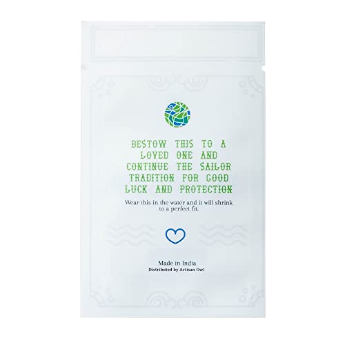 World End Imports White Cotton Sailor Knot Bracelet (Small)4