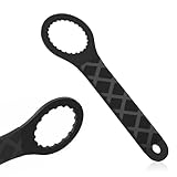 YFaith Centerlock Werkzeug, Aluminium Centerlock Schlüssel, Center Lock Werkzeug Bremsscheibe mit Rutschfestem Griff, Schwarz, für Fahrrad-Tretlager mit 46 mm Außendurchmesser und 24-Nuten