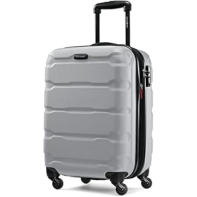 Samsonite Omni PC Hardside Expandable Luggage with Spinner Wheels, Silver, Carry-On 20-Inch