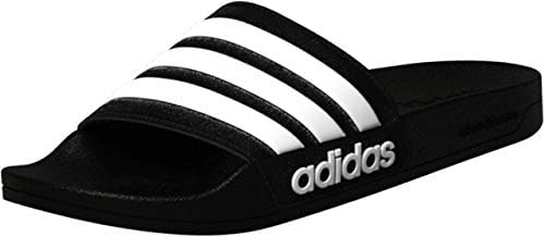 adidas Unisex-Adult Adilette Slides Sandal, 5.5 7 Core Black/Footwear White/Core Black